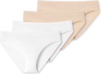 Schiesser Tai slip "95/5" serie dames 4-pack mix effen katoen/elastaan XXL