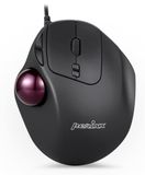 Merkloos Logitech Trackball muis met kabel - Ergonomisch - 400/1000 DPI - Zwart - 1,8 m