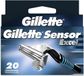 Gillette SensorExcel Rasierklingen, Packung mit 20 Stück
