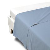 Caleffi Percalle blad boven, percal, lichtblauw, tweepersoonsbed, 1003494, Caleffi