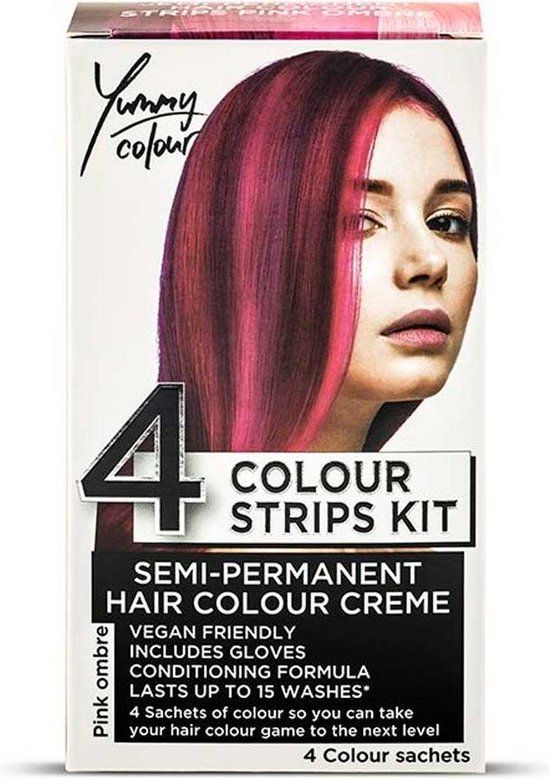 Yummy Colour Semi-permanente haarverf Pink Ombre - 40 ml - Roze