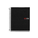 Miquelrius - Notitieboek A6, geruit, 150 vellen, 6 kleuren, zwart