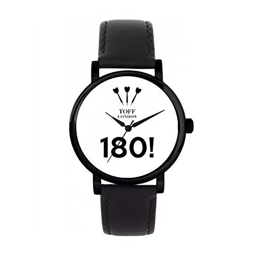 Toff London Wit 180 darts horloge - 5059911116534