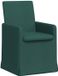 vidaXL Fauteuils 2 pièces Tissu Vert foncé 57 x 68 x 94 cm
