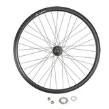 cyclingcolors 1 x achterwiel compleet fiets velg spaken naaf fiets fixie bike maat 700 (17-622) TubeType Fixed Gear 16T Flip Flop aluminium zwart