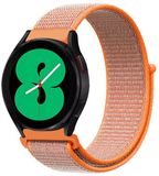 By Qubix - Geschikt voor Garmin Venu 4 - 45mm - Sport Loop nylon bandje - Oranje