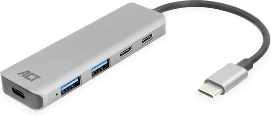 ACT USB-C hub 3.0, 2x USB-A, 2x USB-C AC7072