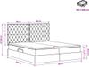 vidaXL Opbergbed met hoofdeinde Lichtgrijs 180 x 200 cm Fluweel