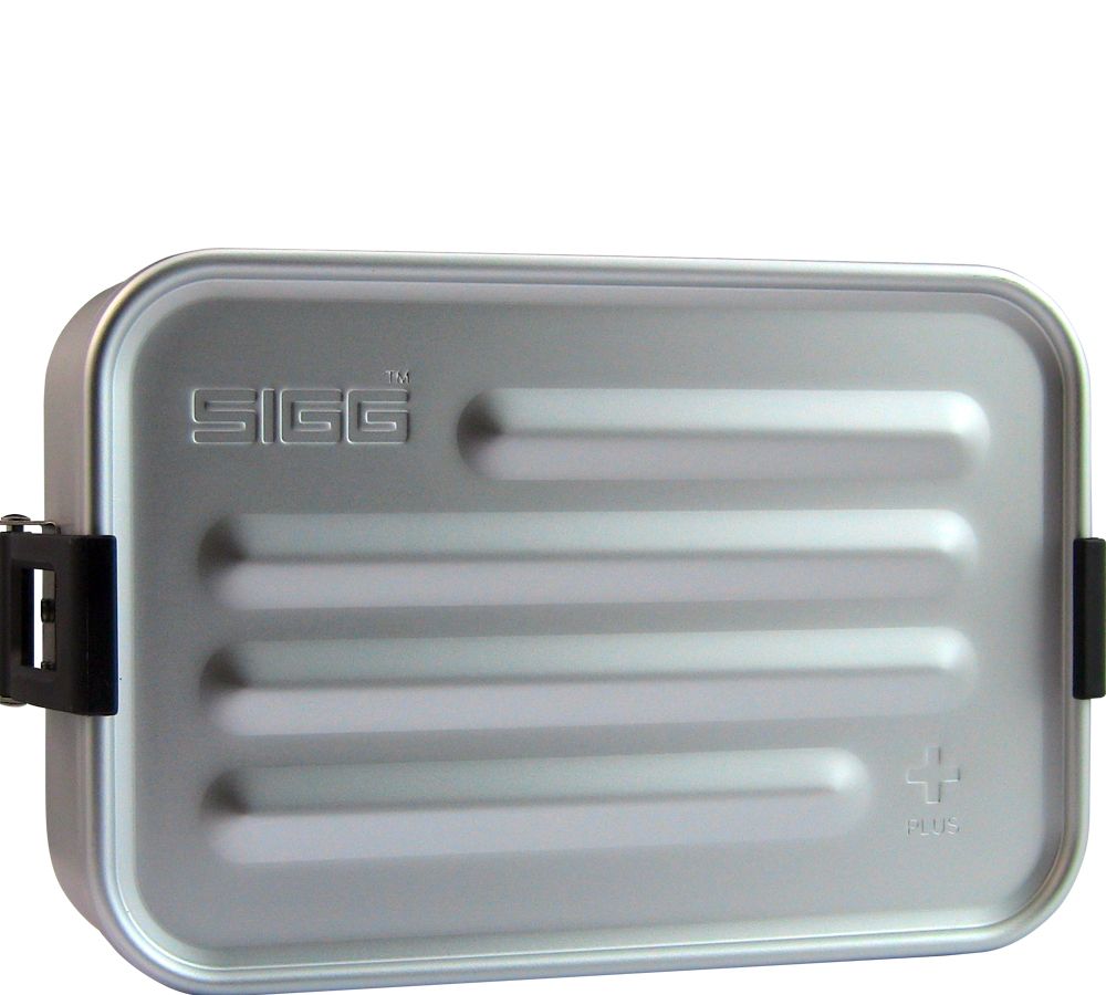 SIGG Metal Food Box Plus Small - Aluminium - Rectangular - Black/Grey