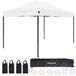 LifeGoods Partytent - Paviljoen - 3x4.5 m - Easy Up - Opvouwbaar - Waterdicht - Draagtas met Wieltjes - Wit