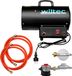 Wiltec gasverwarmingsventilator 15 kW, inclusief gasdrukregelaar voor Spanje (700 mbar), gasverwarmingskanon met 30 W motor, warmeluchtgenerator van staal, LPG-aangedreven bouwverwarmer