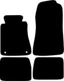 Kovvar Just Carpets B.V. Automatten geschikt voor Mercedes W201/190 - 1982-1993 - Originele pasvorm - 4-delig - Premium