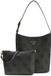 GUESS schoudertas Meridian II Bucket Bag Coal Logo donkergrijs