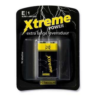 Huismerk 9V batterij - Xtreme Power (Alkaline)