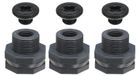 Merkloos Solidchoice - PVC Bulkhead Connector met Plug voor Water Tanks, Set van 3