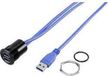 TRU COMPONENTS USB-22-BK USB A inbouwbus 3.0