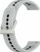 By Qubix Qubix - Smartwatch bandje voor Garmin Vivomove 3 / HR / Luxe / Sport / Style / Trend - Dot Pattern - Grijs - 20mm
