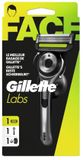 GilletteLabs Met Exfoliërende Strip Scheermes, Scheermes voor Mannen, 1 Handvat, 1 mesje, inclusief magnetische muurhanger voor eenvoudig opbergen