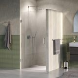 Brauer Void - Nisdeur - Helder Glas - 100 x 200 cm - Omkeerbaar - incl. Glascoating - PVD RVS-Kleurig Geborsteld