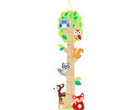 Ulysse Simply groeimeter hout bos - kinderkamer decoratie bosdieren.