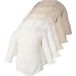 LUPILU® Lot de 5 bodys bébé (blanc/beige, 12-24 mois)