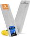 ALANBERG XL Vloermop 40 cm - Grijs - Microfiber - Inclusief 2 Microvezelpads