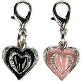 Flamingo Medaillon Hart Eef - 2 stuks