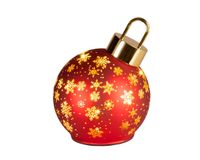 Decoris Draaiende kerstbal d14h18 rood