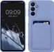 kwmobile telefoonhoesje geschikt voor Samsung Galaxy A15 5G - Hoesje met pasjeshouder - TPU case in lavendel