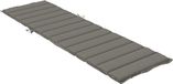 vidaXL Ligbedkussen 200x60x4 cm stof gemêleerd donkergrijs