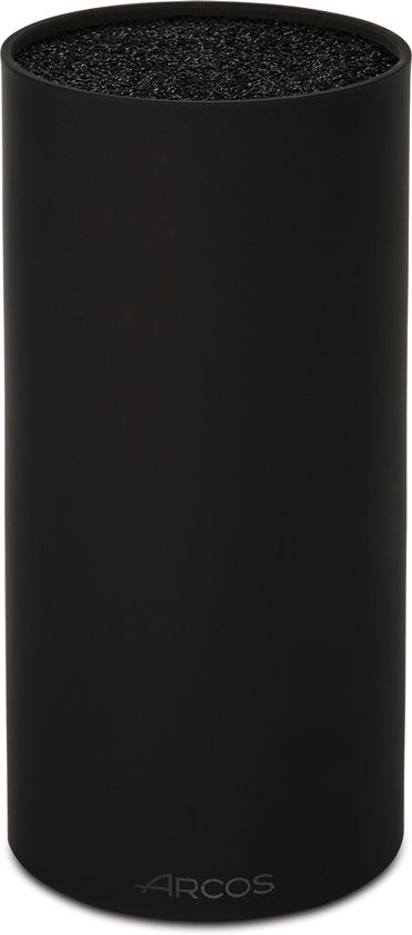 Arcos Messenblok zonder messen - Ø 11 cm - zwart