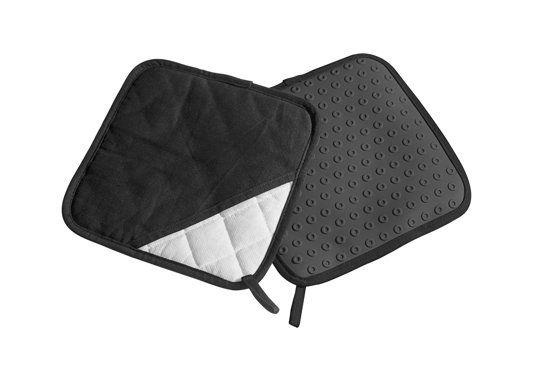 Lurch LU 128589 Zwart Pannenlap Set van 2 Stuk