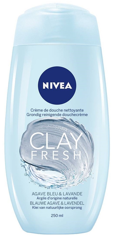 Nivea Clay Fresh Douchecrème Blauwe Agave & Lavendel