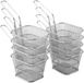 Allecto Ensemble de 8 mini-paniers à friture en acier inoxydable