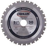 Oshlun SBF-054030 5-3/8-inch 30 tanden MTCG zaagblad met 20 mm prieel (5/8-inch en 10 mm bussen) voor zacht staal en ferro metalen