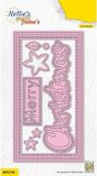 Nellie Snellen MFD158 Multi Frame Dies Mini Slimline Merry Christmas