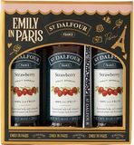 St. Dalfour Confiture Cadeauset – Emily in Paris Editie – 100% fruit, zonder toegevoegde suiker, glutenvrij – 3x284g (Aardbei) met lepel