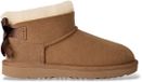 UGG Ultra Mini Bailey Bow laarzen van leer in bruin voor kinderen