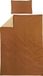 Meyco Uni dekbedovertrek + kussensloop - 140x200/220 cm - Camel/Warm Sand