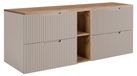 3xE living Meuble sous-vasque 140 cm, cachemire/chêne Craft
