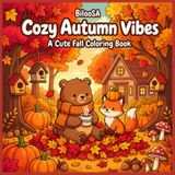Cozy Autumn Vibes: A Cute Fall Coloring Book for Adults & Teens