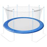 Ultrasport Randafdekking voor Jumper tuintrampoline, Blauw veerafdekking, Trampoline randbescherming voor 430