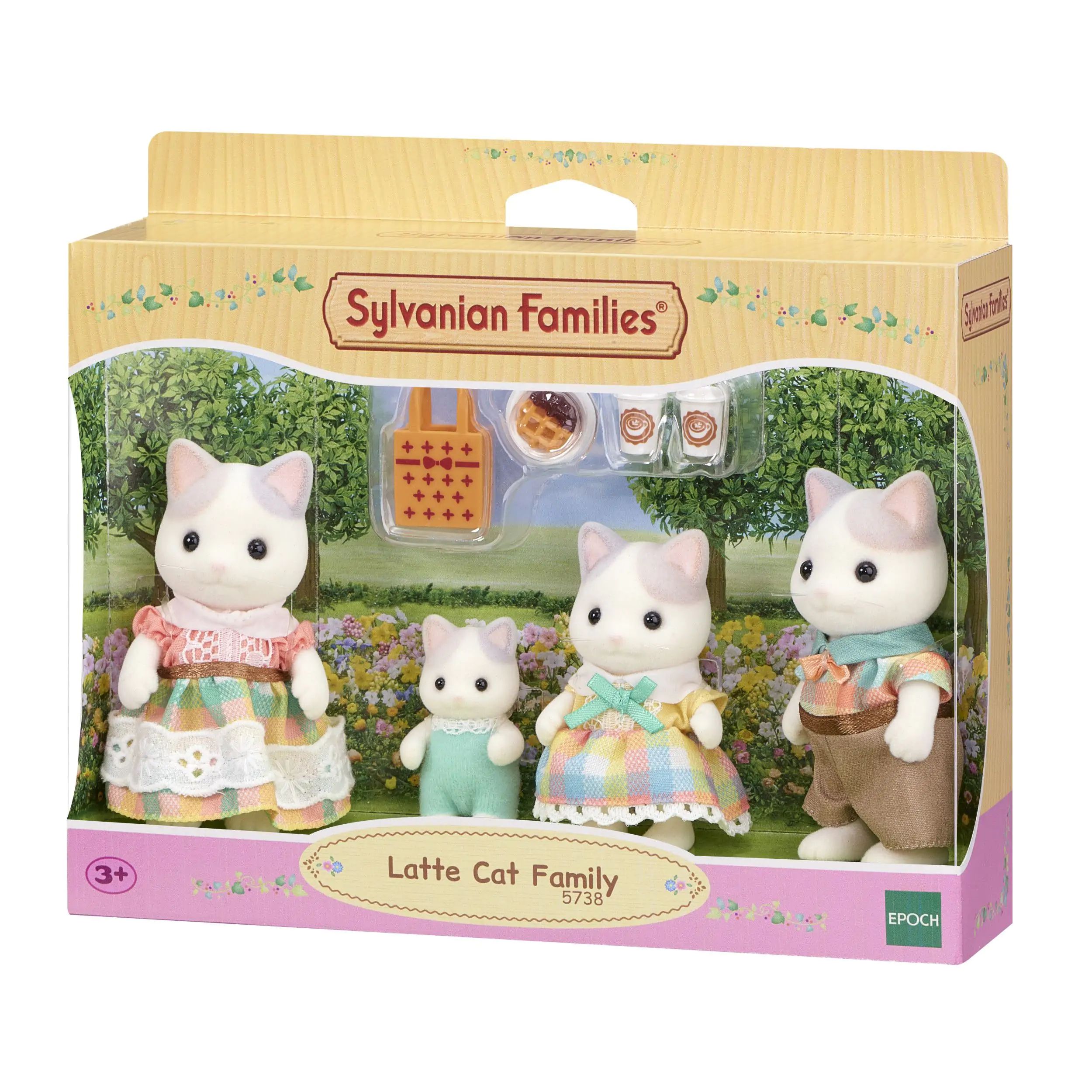Sylvanian Families 5738 Familie Latte Kat - Speelgoed Figuurset