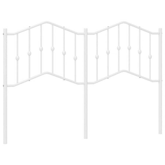 vidaXL Hoofdbord 150 cm metaal wit