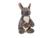 Wild Republic 10852 Republic 10867 pluche, bruin, 20 cm, kangoeroe met Joey
