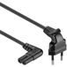 Allteq C7-210-B electriciteitssnoer Zwart 1 m BS 1363 C7 stekker