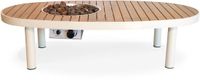 Happy Cocooning Riviera 140 Oyster Beige Table de salon avec feu