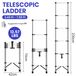 StarTech Telescoopladder RVS Draagbare A-ladder Hoogte Verstelbaar Antislip Treden Huishoudelijk Gebruik Werkzaamheden op Hoogte