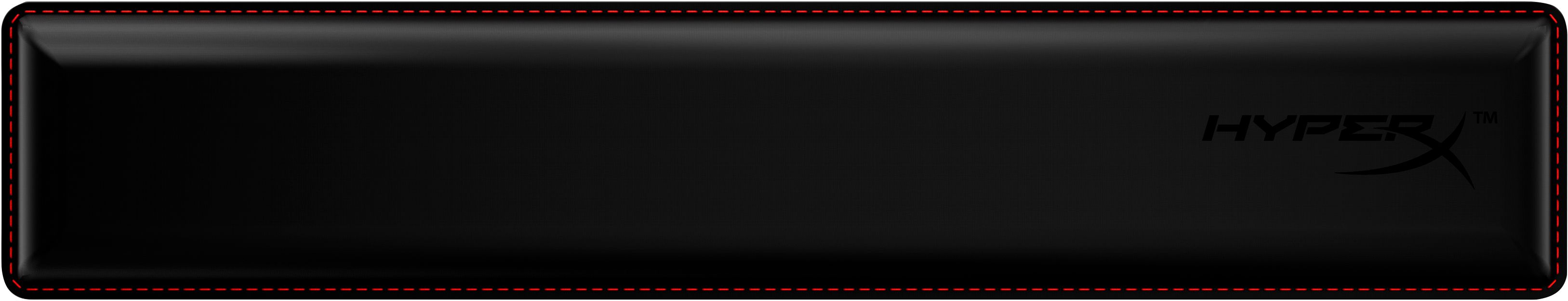 HyperX Wrist Rest - Polssteun - Zwart - Rubber