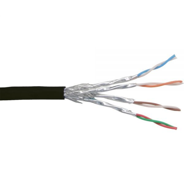 Inline Panda Inline CAT6 S/FTP patch kabel - zwart - 100 meter